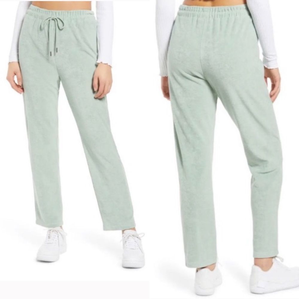 WAYF '98 Terry Cloth Pants | Sage | Medium | NWT